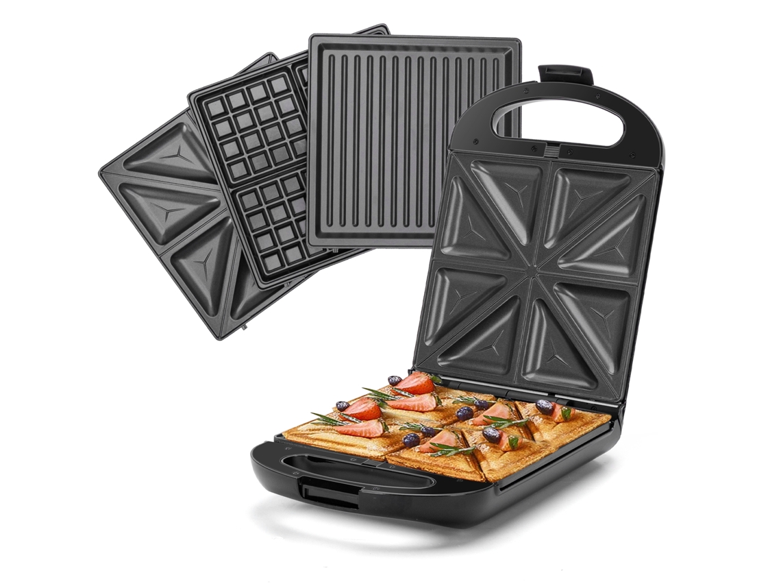 Tostadora AIGOSTAR TAYLOR SWODEN Bruno (1200W - 3 en 1 Placas Intercambiables)