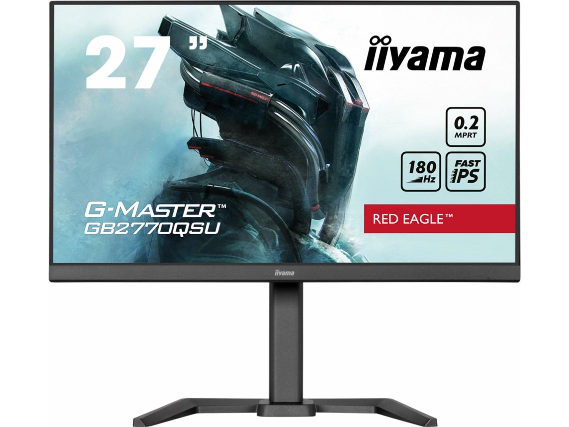 Pantalla LED G Master GB2770QSU B6 de 68,6 cm y resolución 2560 x 1440 WQHD Iiyama (27 pulgadas)