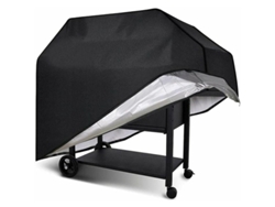 RNEMITERY Funda protectora para parrilla de barbacoa de exterior, resistente y duradera, que protege contra el clima, el viento y el sol. Su tela Oxford de prim