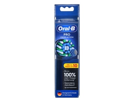 Cabezal de Recambio BRAUN Oral-B ProCrossAction 10 Unidades Negro