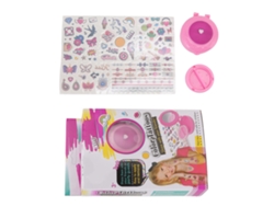 Bjww-calcomanías De Tatuaje Temporales Impermeables, Calcomanías De Uñas, Decoración Facial Y Corporal Para Niñas Y Chicas