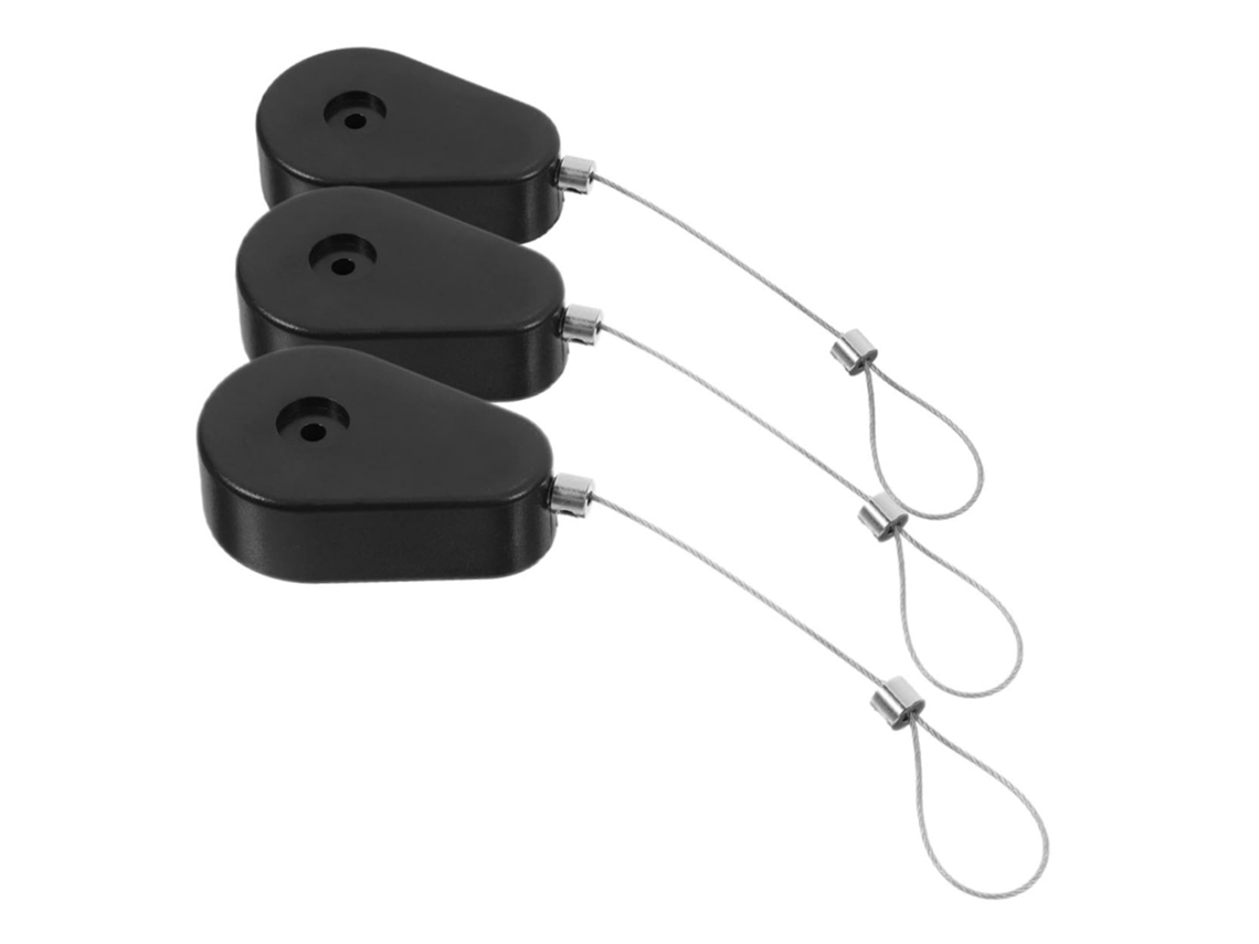 Caja de seguridad retráctil de 3 piezas con cable de acero automático, antirrobo, duradera y práctica para puertas de garaje y almacén. Gokoco