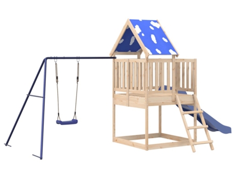 Parque Infantil De Exterior VIDAXL Marrón Madera