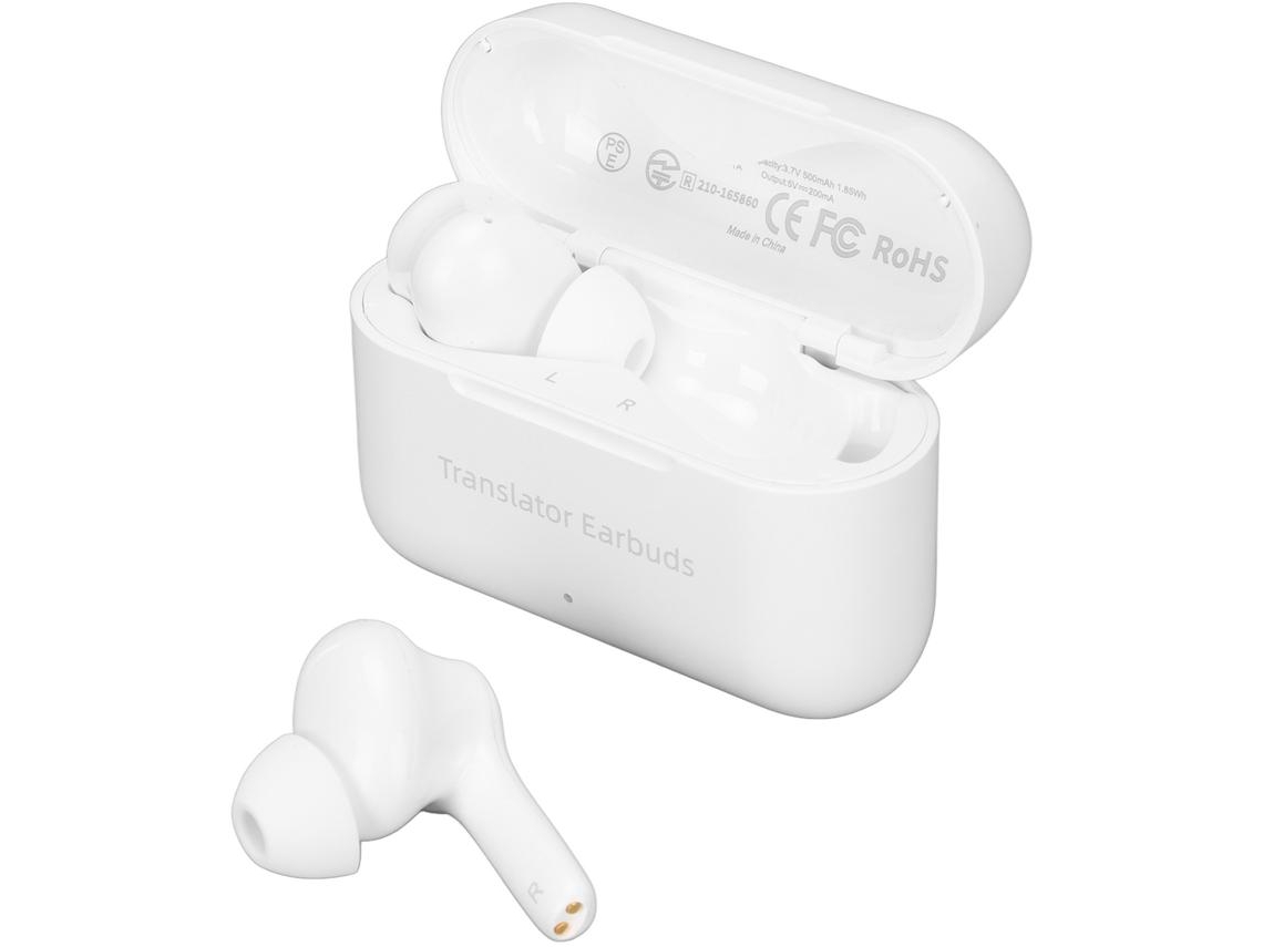 Auricular de traducción Bluetooth YIZHOOD M6 127 Idiomas Traducción Online (In Ear - Blanco)
