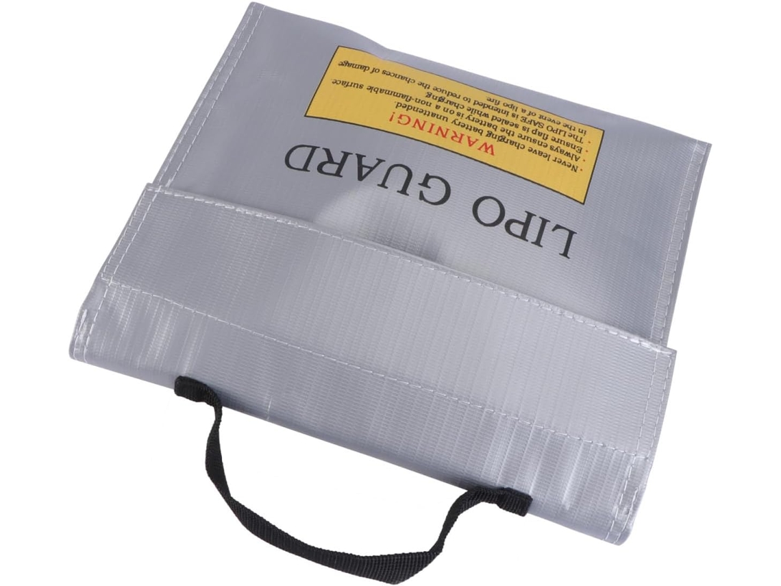 Bolsa protectora ignífuga para baterías de litio, ligera y resistente al calor.