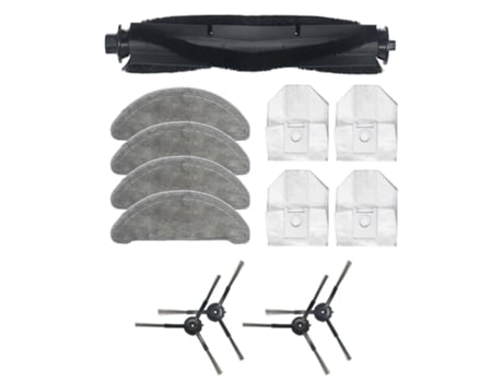 Piezas de barredora para Xiaomi Roidmi Eve Plus, Kit de cepillo lateral, cepillo principal, bolsa para polvo, fregona, accesorios para aspiradoras