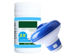 Dispensador automático flotante de pastillas de cloro químico con pastilla efervescente para desinfección de piscinas - ROKOO