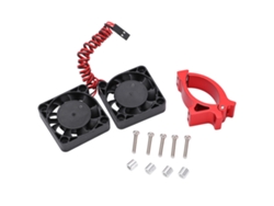 Ventilador de refrigeración del motor de 40x40 mm con soporte rojo