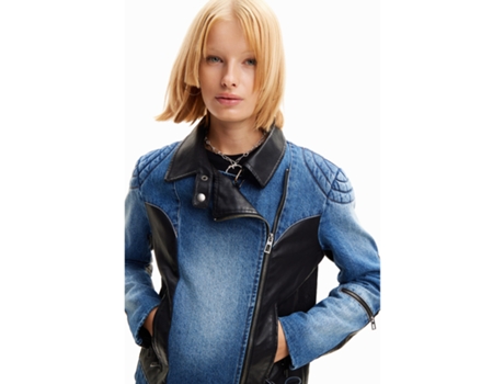 Chaqueta de Mujer DESIGUAL Vaquera Robson Mezclilla Negro (M)