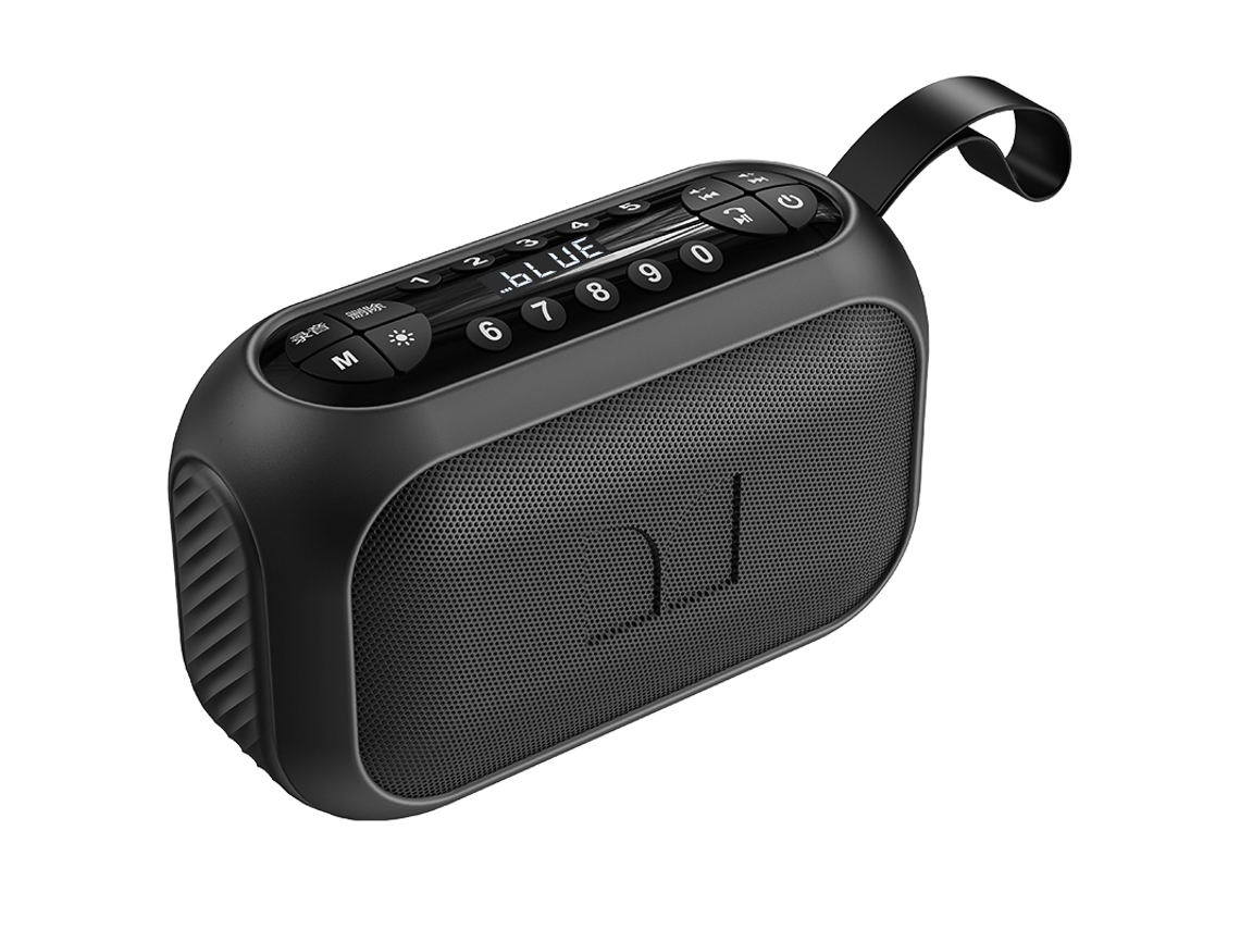 El Monster M6 Es Un Potente Altavoz Bluetooth Portátil Con Un Subwoofer De 10 W Y Micrófono, Compatible Con Llamadas Manos Libres.