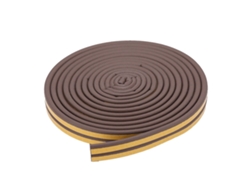 Cinta Autoadhesiva De Sellado Para Puertas Y Ventanas, 5 M, 9 X 6 Mm, Caucho Epdm, Antirruido, Color Marrón.