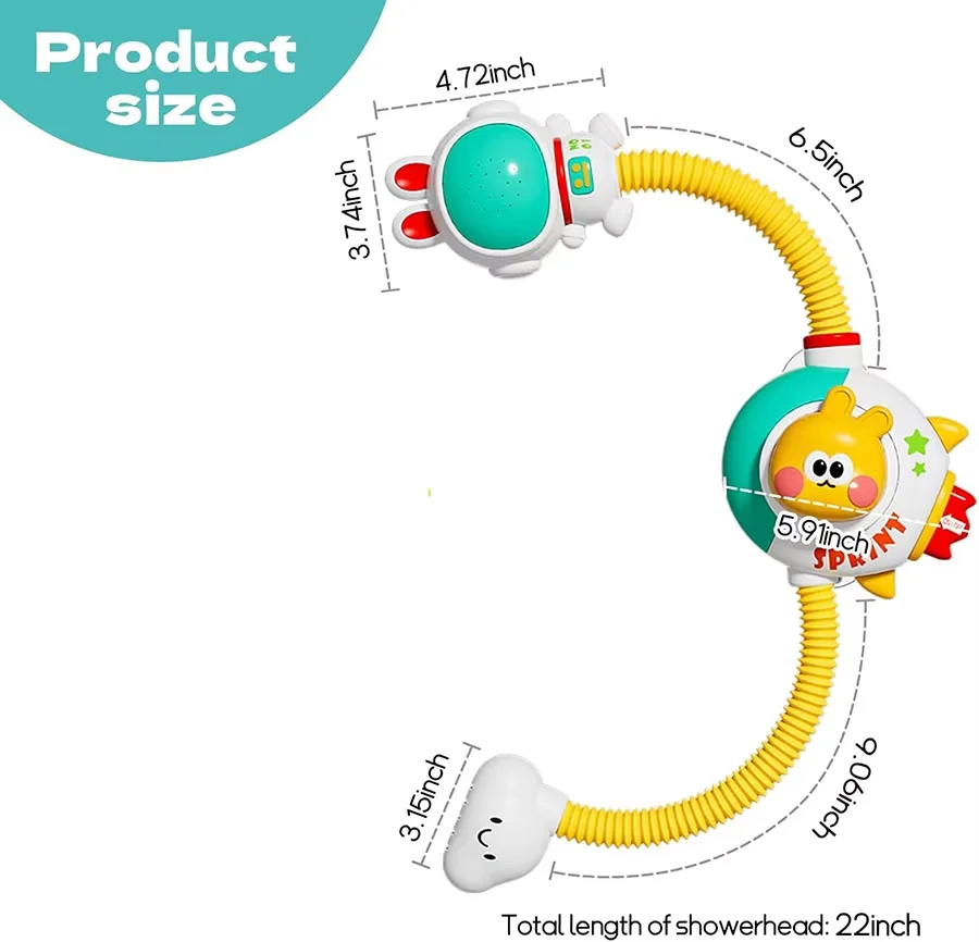 Brinquedo para Banho de Bebê, Ideal para Crianças Pequenas Durante o Banho. MDUG