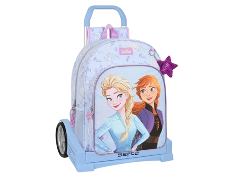 Mochila Escolar con Ruedas Frozen Believe Lila 33 x 42 x 14 cm
