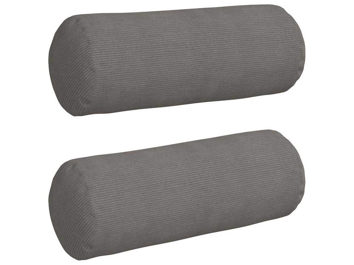 Cojines de soporte, 2 unidades, gris claro, Ø 25 x 70 cm, HARLANV1