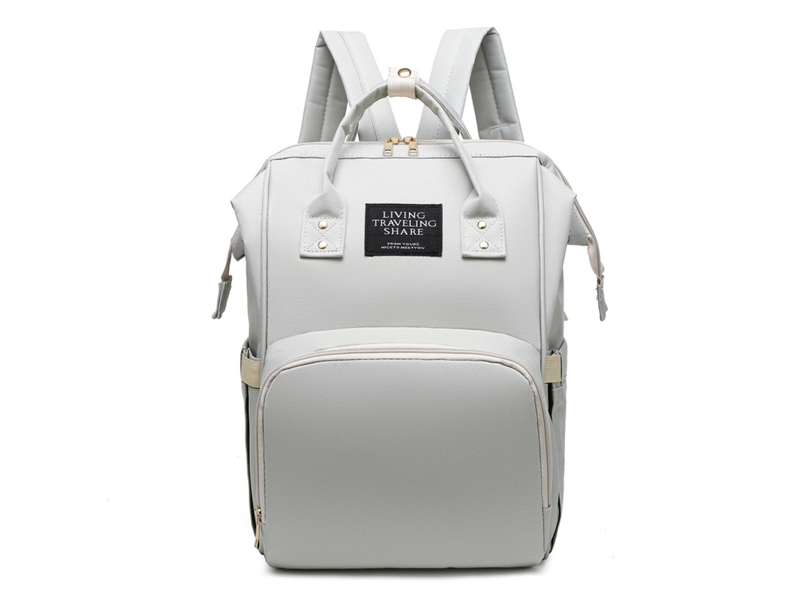 Bolsa Mamãe Mãe E Bebê Cuich Mochila Multifunción Para Cambiar Pañales Para Bebé, Bolsas De Maternidad Impermeables, Gris