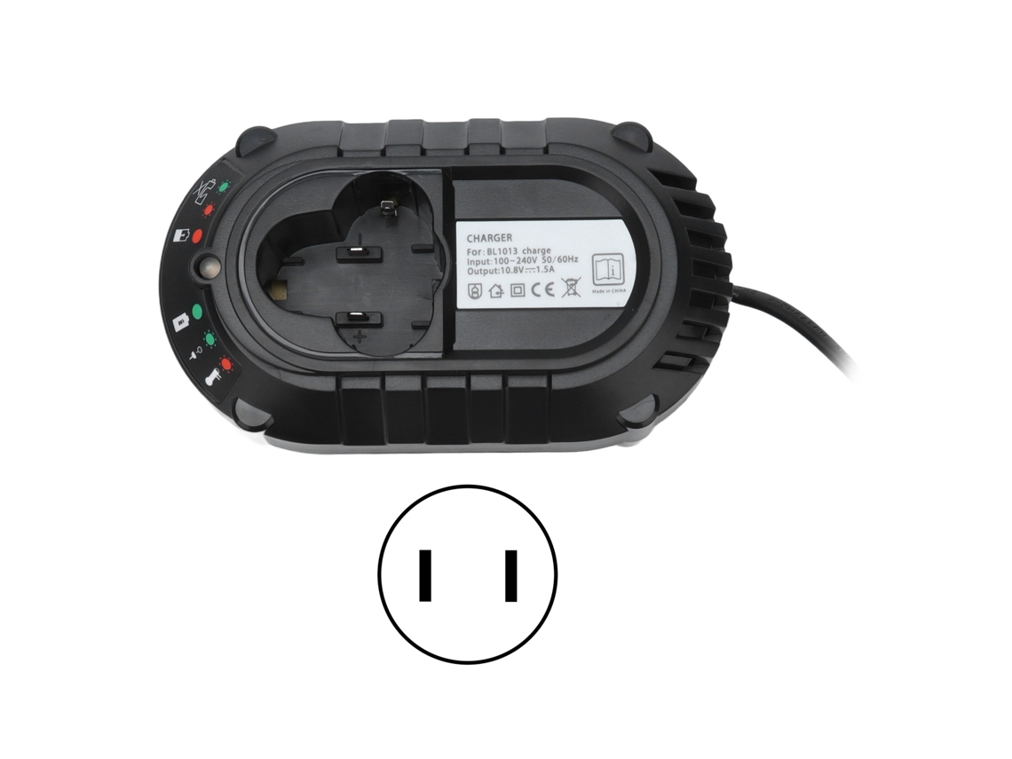 Cargador De Baterías De Iones De Litio Con Protección Contra Cortocircuitos De 10,8 V Y 100-240 V Para Bl1013 Y Bl1014.