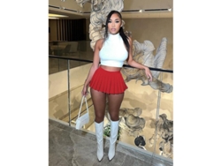 2026-falda Mini Plisada De Alta Cadera Sexy Para Mujer Moda Verano 2023 Y2k Outfit Club Tela Elástica A-line Slim Fit Haoyuan