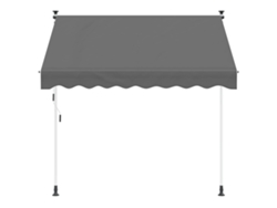 Maison Exclusive - Toldo Retrátil Manual Cinzento-claro 350 Cm