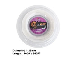 Cuerda De Tenis De 1,23 Mm Y 200 M/660 Pies, Potente Y Duradera, Para Raquetas De Tenis.