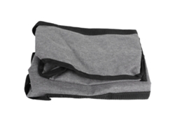 Bolsa De Almacenamiento Con Cremallera Y Asas En Tejido Oxford 600d Y Pvc Para El Hogar Y Los Viajes - Gris