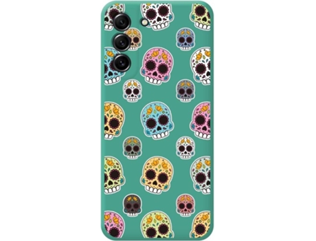 Carcasa Samsung Galaxy S21 FE 5G TUMUNDOSMARTPHONE Silicona Líquida Dibujos Catrina Verde