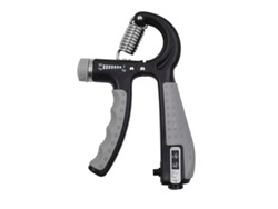 Fortalecedor de agarre de mano con contrapeso de 5 a 60 kg, fortalecedor de antebrazo, resistencia ajustable, negro y gris Gertiz