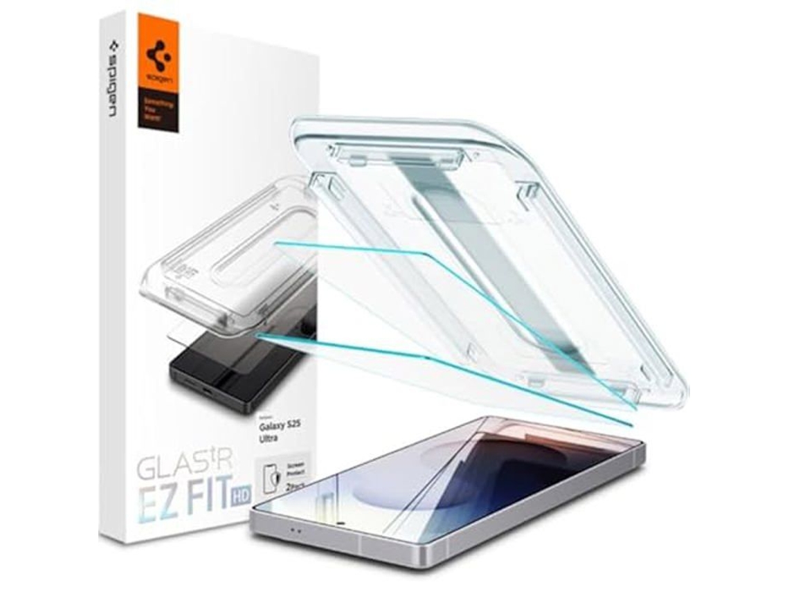 Spigen Sgp Pack De 2 Cristales Templados Para Samsung Galaxy S25 Ultra Transparente
