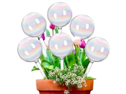 Globos de riego arcoíris para plantas
