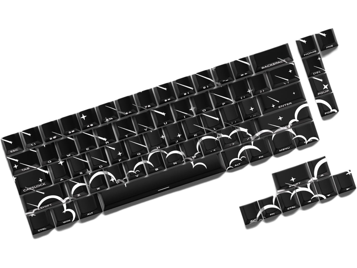 Juego De 74 Teclas Iluminadas Para Teclados Mecánicos Con Retroiluminación,