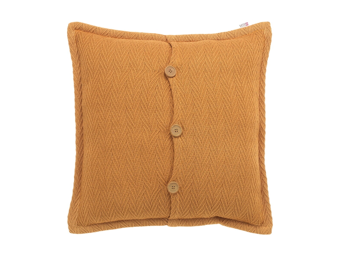 Funda de cojín ALEXANDRA HOUSE LIVING Mostaza 50 x 50 cm