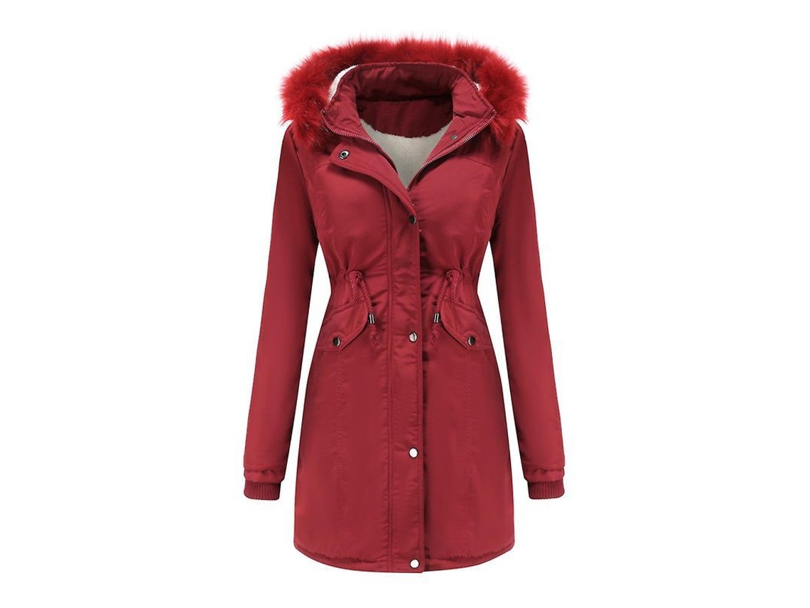 Fasst-abrigo De Invierno Con Capucha Desmontable Para Mujer Chaqueta De Plumón Caliente Outerwear De Algodón