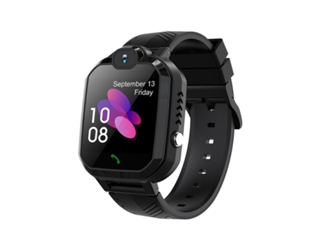 Smartwatch Teléfono para niños GPS Posicionamiento bidireccional 1 Monitor antipérdida de pantalla táctil HD de 44 pulgadas Negro