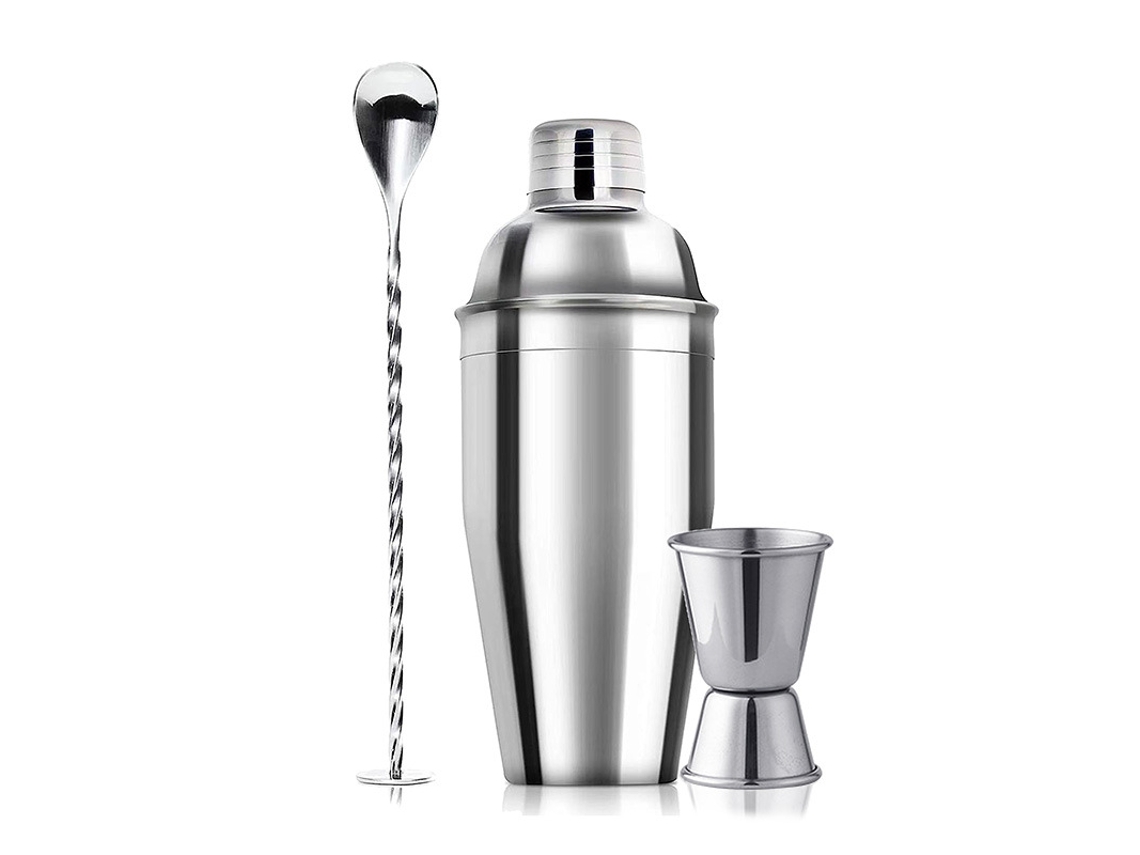 Juego de coctelera Boston de acero inoxidable Gertiz Professional, 750 ml