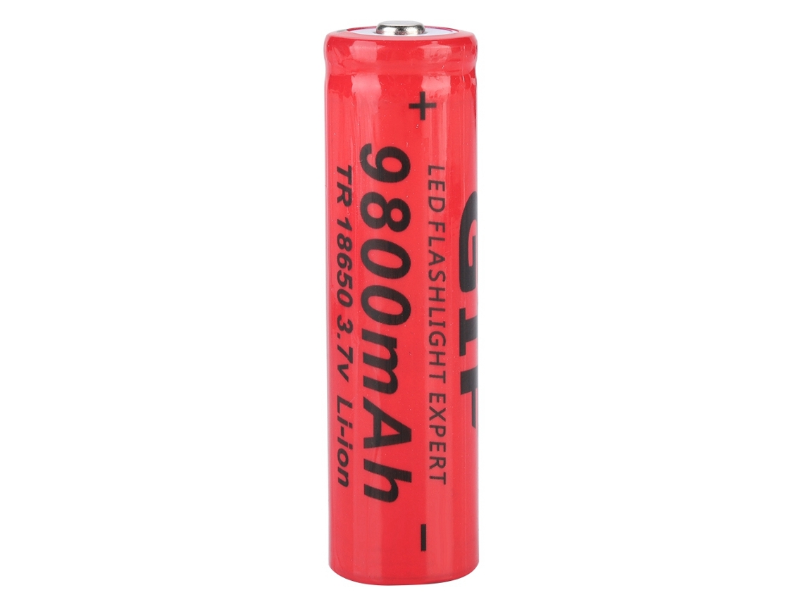 Batería 18650 De Piel Roja De Alta Capacidad 9800mah Para Linternas