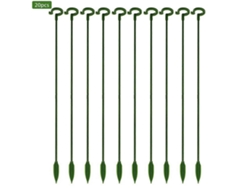 Soporte De Fibra De Vidrio Para Plantas Con Anillo De Apoyo Para Tallos Individuales Jardín Florales 27 Cm 20 Piezas