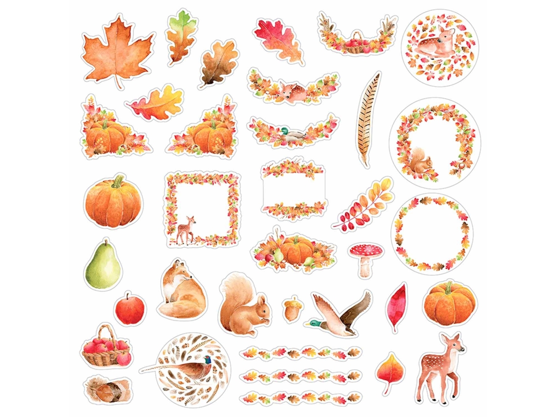 Formularios de calco en papel - Dibujos de otoño