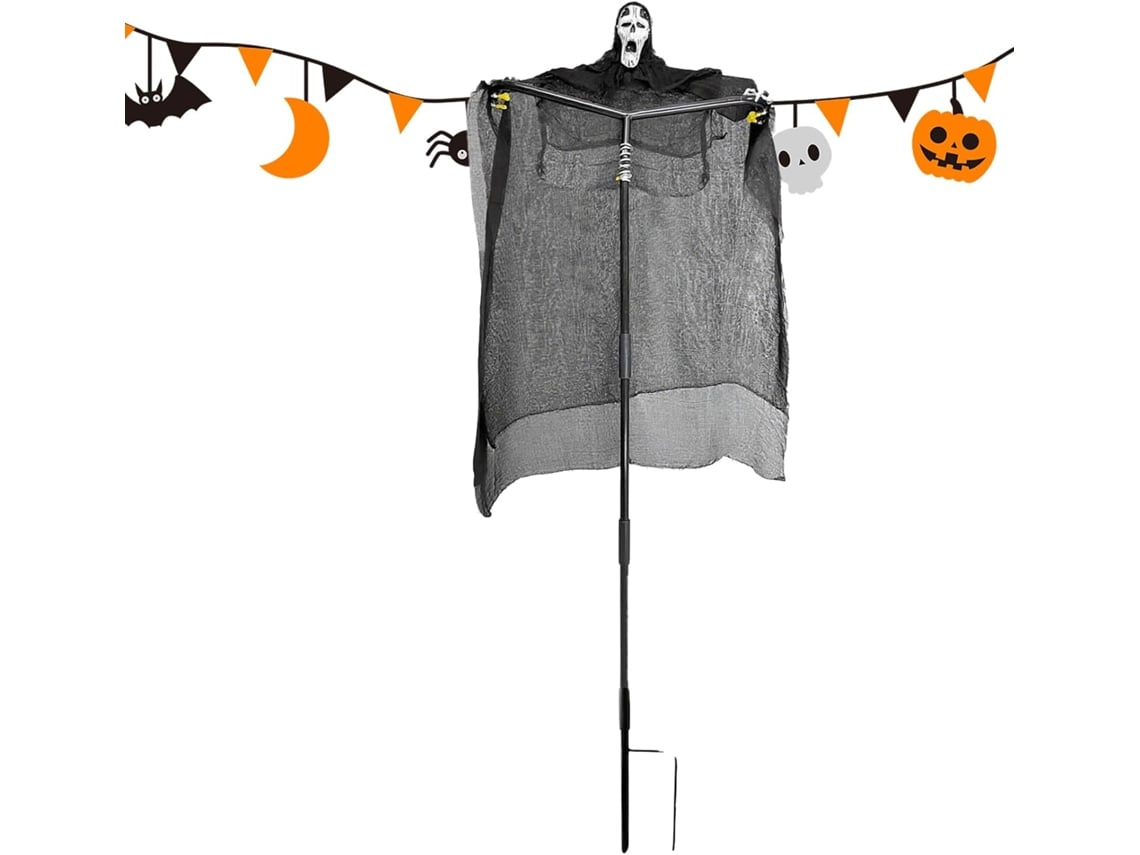 Decoraciones de Halloween para exteriores: Bruja, fantasma y espantapájaros | Accesorios de terror duraderos Vayotoy