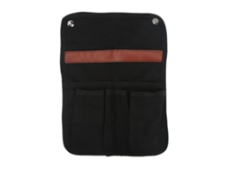 Bolsa de transporte de lona para silla de camping con múltiples bolsillos para pesca al aire libre y picnic.