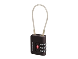 Candado TSA de 3 dígitos Samsonite Revolution con cable, negro