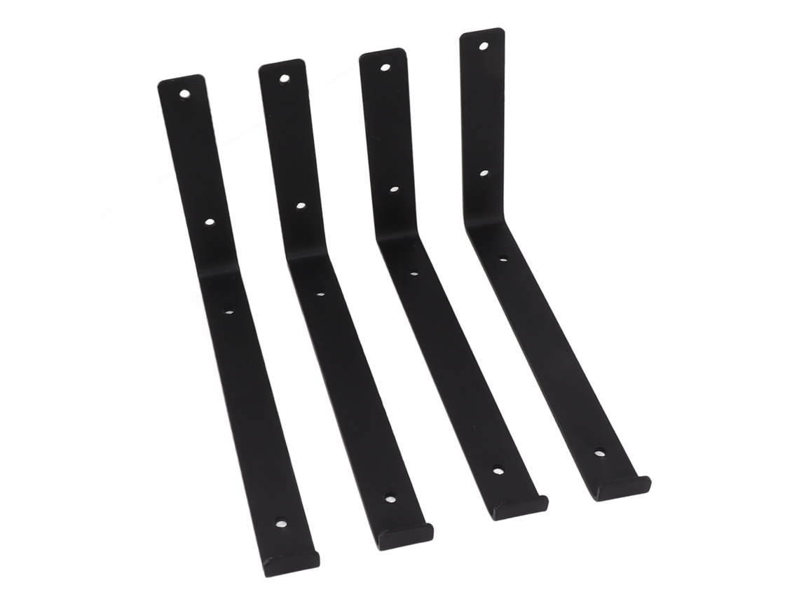 soportes de estantería metálicos resistentes en forma de L, fáciles de instalar y con gran capacidad de carga, para taller familiar y garaje, 7,9 pulgadas