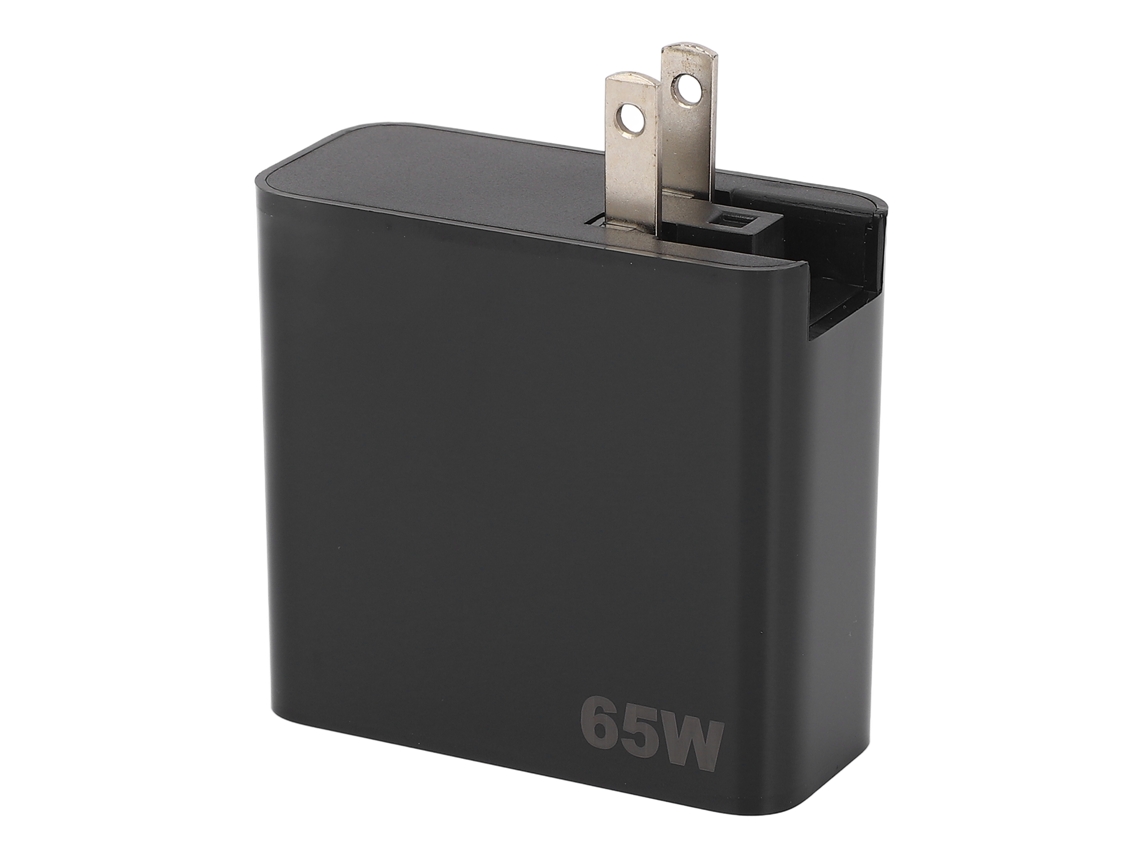 Carregador Bloco Pd3.0 65w Qc3.0 18w Doble Puerto Fast Charging Adaptador De Energia Cubo Preto Plug Us