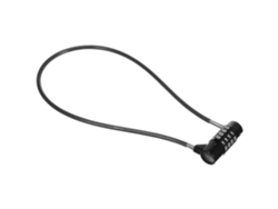 Candado De Combinación De 4 Dígitos Con Cable Antirrobo De Aleación De Zinc De Alta Resistencia Para Armarios Y Puertas.