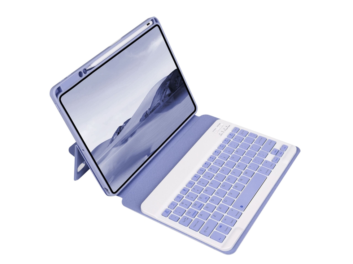 Funda con teclado Bluetooth Fwinl para Microsoft Surface Pro 7, carcasa blanda, diseño de árbol negro portugués