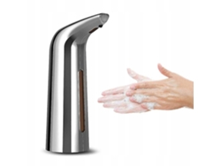 Accesorios de baño con dispensador de jabón eléctrico de inducción Rosewell Silver