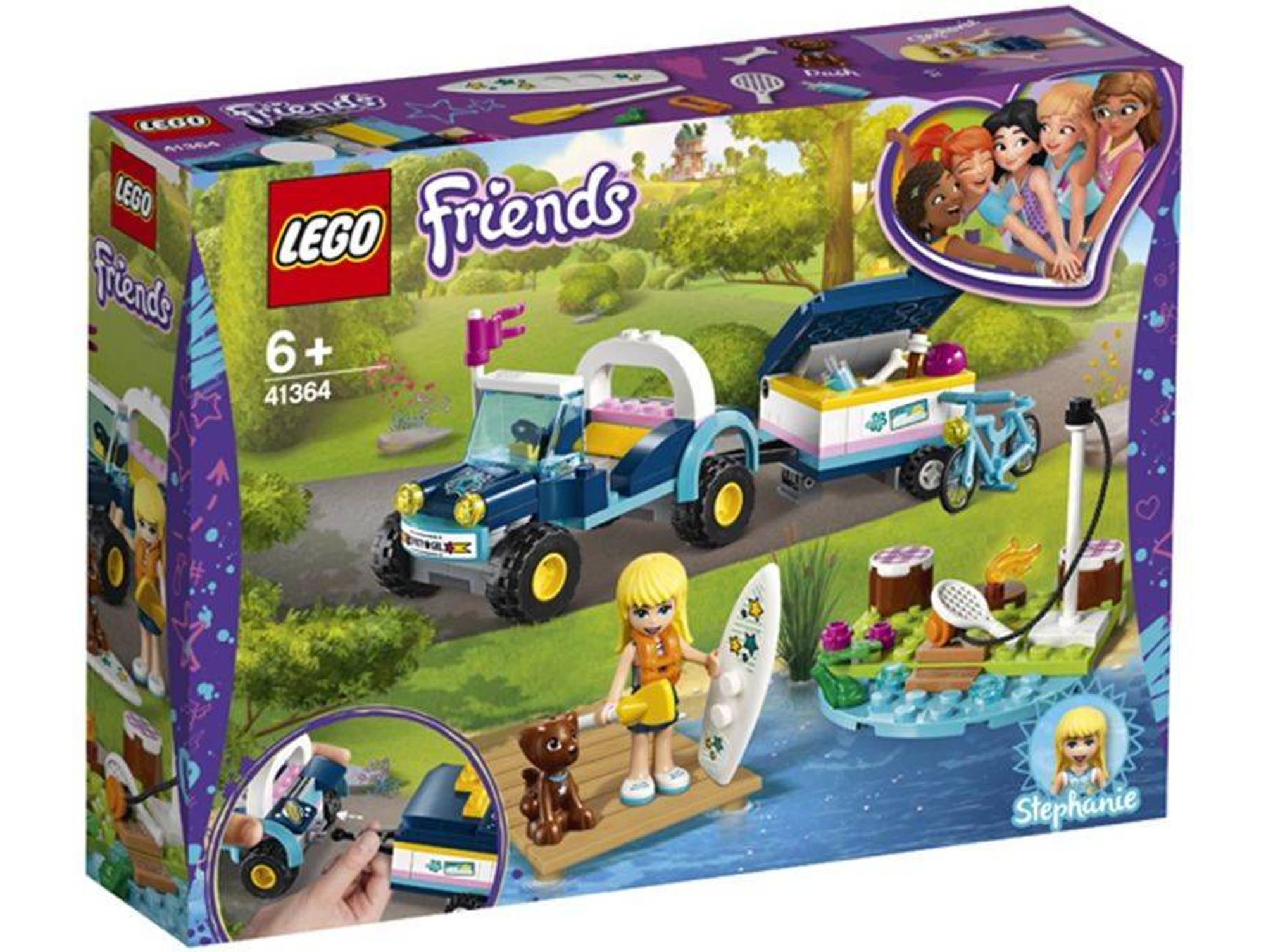 LEGO Friends: Stephanie's Buggy &amp; Trailer - 41364 (Idade mínima: 6 - 166 Peças)