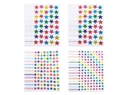 Pegatinas de estrellas: recompensas y decoración para el hogar, la escuela y la oficina, 4 hojas NEVEANCE