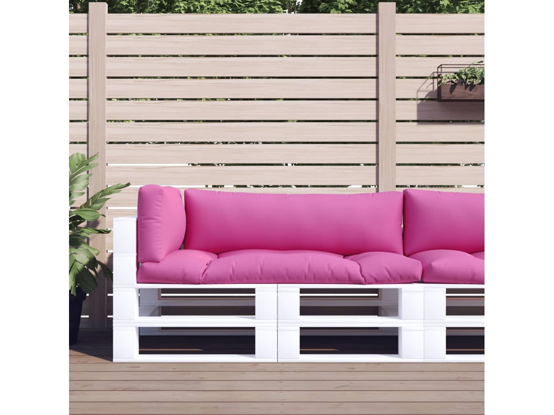 Cojines Para Palés 3 Uds Tela Oxford Rosa