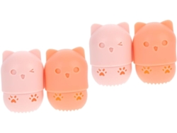 Estuche Organizador De Esponjas Para Hueveras De 4 Piezas, Neceser De Maquillaje Y Vajilla.