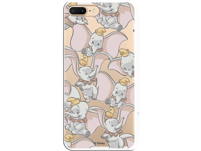Carcasa iPhone 7 Plus, 8 Plus DISNEY Dumbos Gris