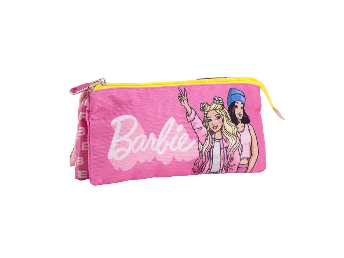 Estuche triple para lápices Barbie Friends 81643